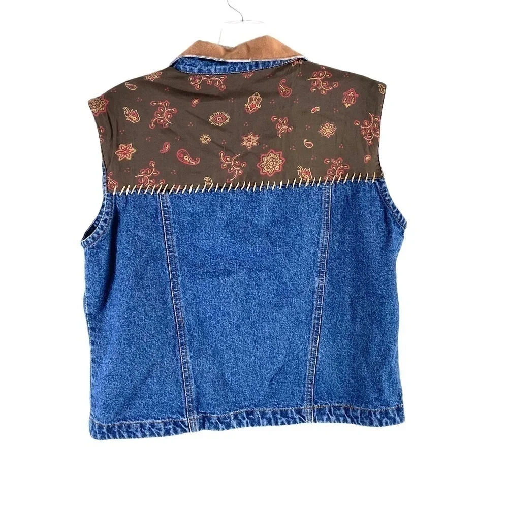 Gordan & James Y2K Denim Vest SZ M